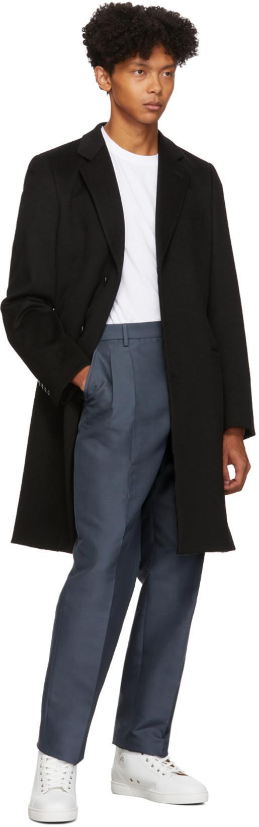 CHRISTIAN LOUBOUTIN Louis Orlato Full-grain Leather High-top Sneakers In White