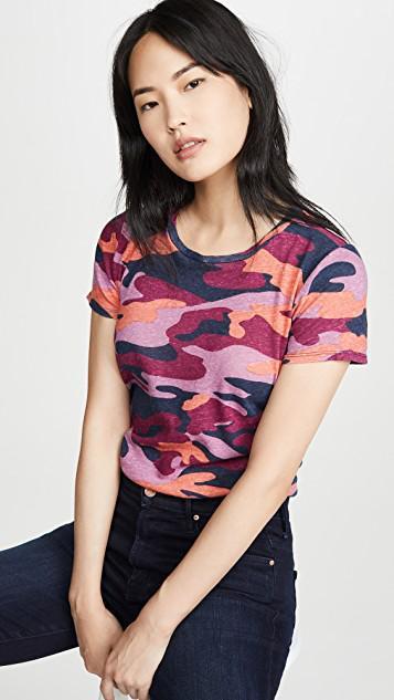 MOTHER ‘the Insider' Cropped Frayed Bootcut Jeans In Blue