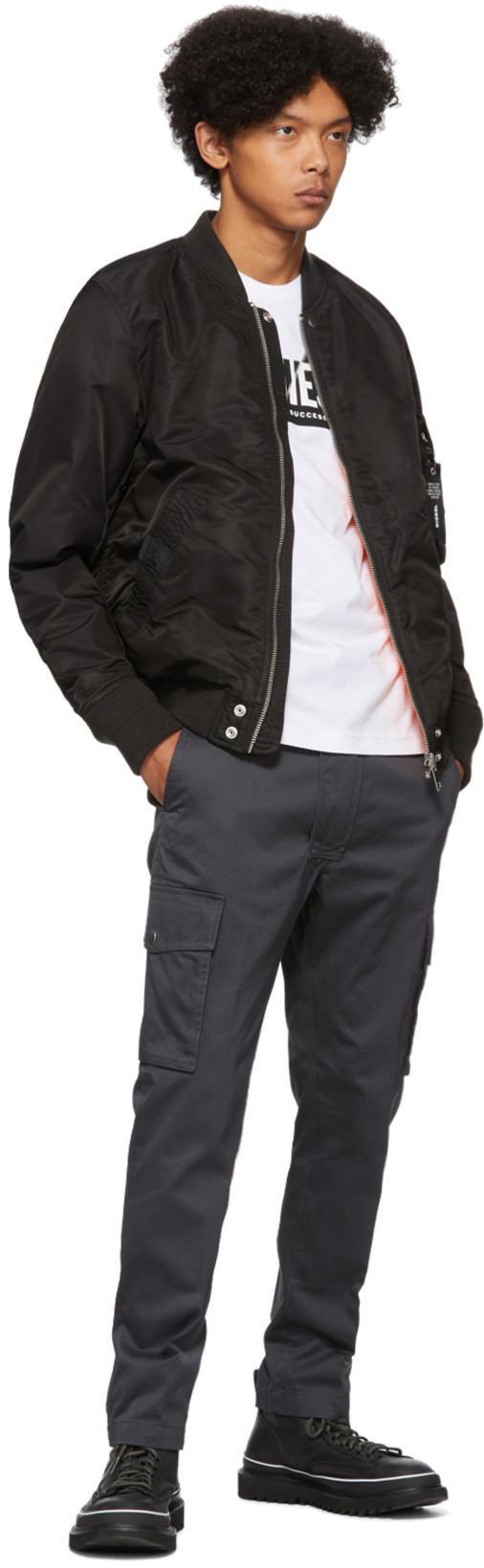 DIESEL Essentials Man T-shirt White Size L Cotton