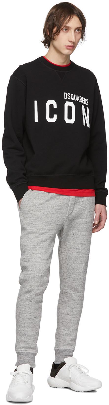 DSQUARED2 Dsquared Men Icon Cool Fit Sweatshirt In Black