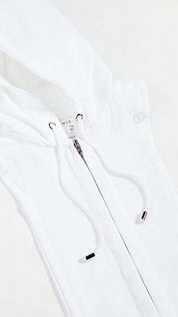 VERONICA BEARD White Hooded Cotton Dickey