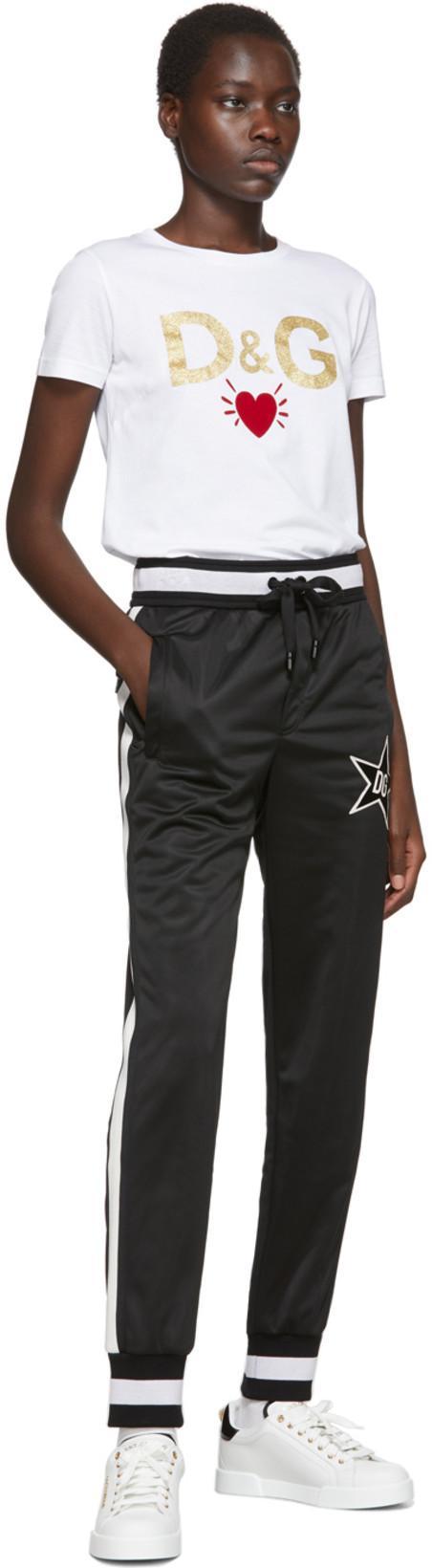 DOLCE & GABBANA Dolce&gabbana White And Gold Low Sneakers