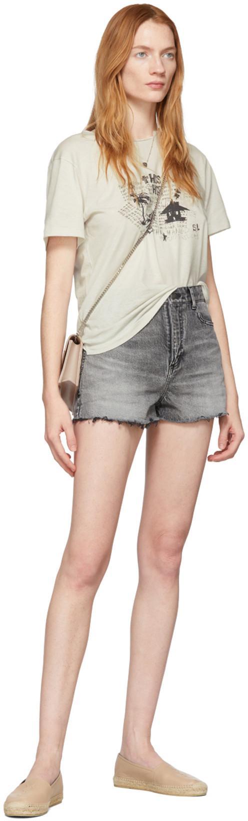 SAINT LAURENT 10mm Logo Embossed Leather Espadrilles In Pink