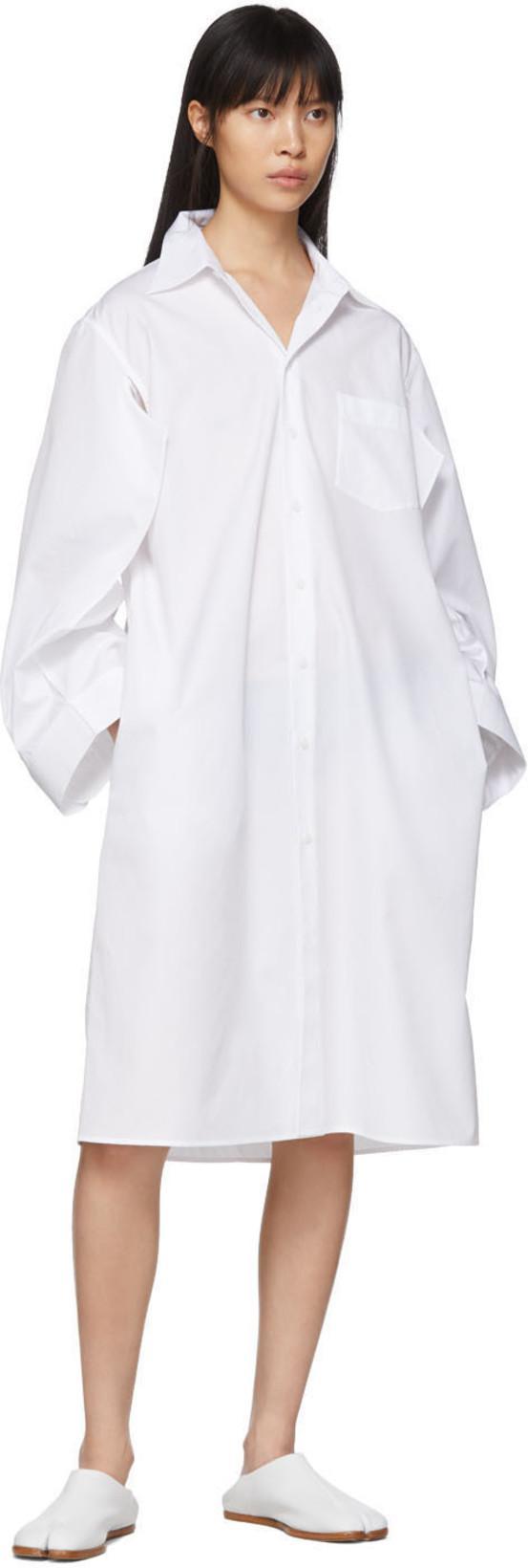 MAISON MARGIELA White Tabi Babouche Loafers