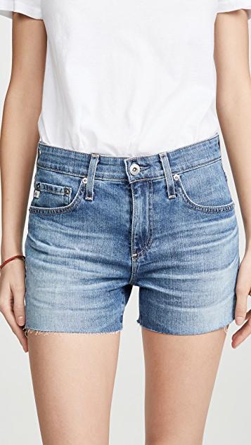 MONROW V-neck Short-sleeve Slub Jersey Tee In White