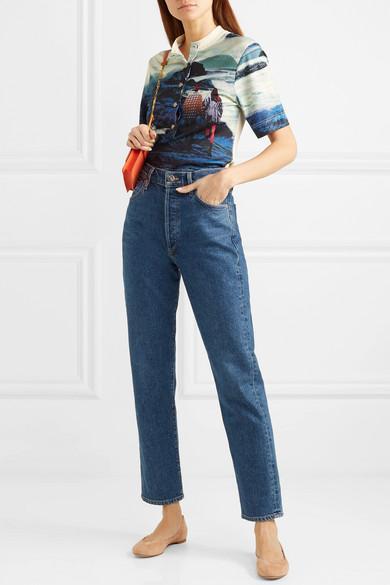 CHLOÉ Chloe Lauren Scalloped Leather Ballerina Flat In Purple