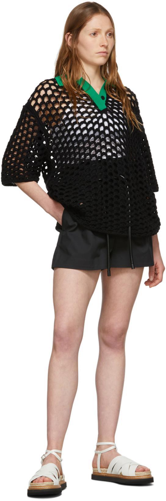 3.1 PHILLIP LIM Origami Pleated Shorts In Black