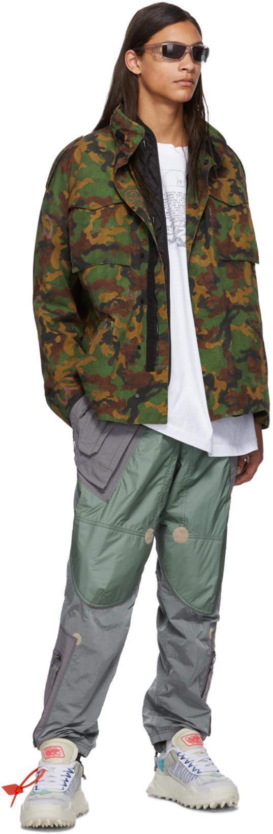 OFF-WHITE Logo Camo Canvas Jacket & Padded Jacket In Camouflage
