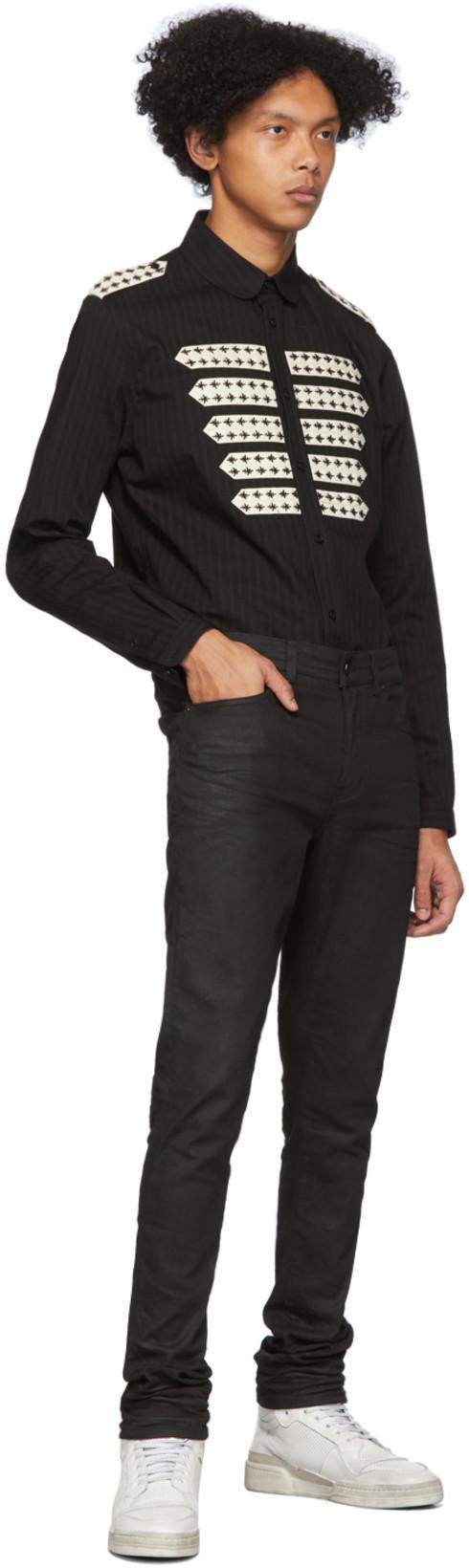 SAINT LAURENT Off-white Used-look Sl24 Sneakers