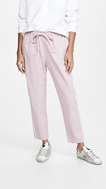 FRANK & EILEEN Eileen Tattered Denim Shirt In White