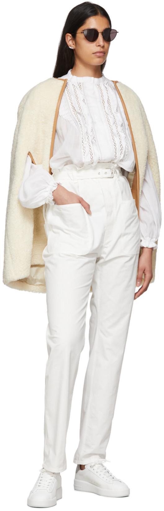 GOLDEN GOOSE White Leather Purestar Sneakers