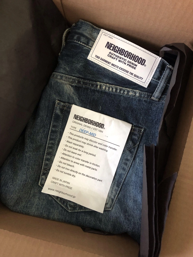 leoncash93's Post | Wearing: Neighborhood Distressed Selvedge Denim Jeans In Blue