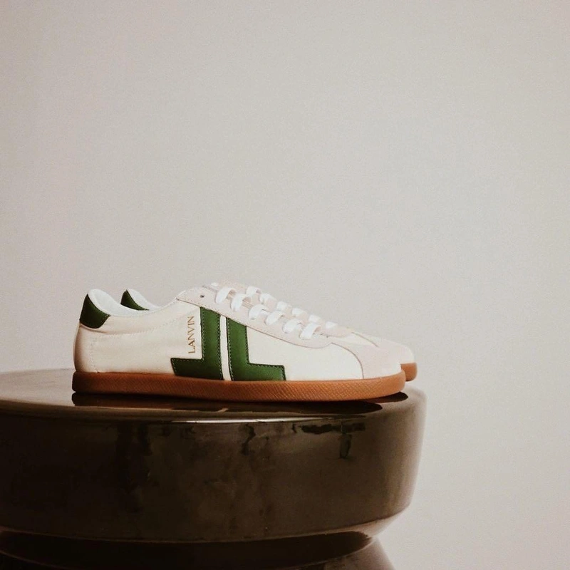 THELIST's Post | Wearing: Lanvin Jl Sneakers In White