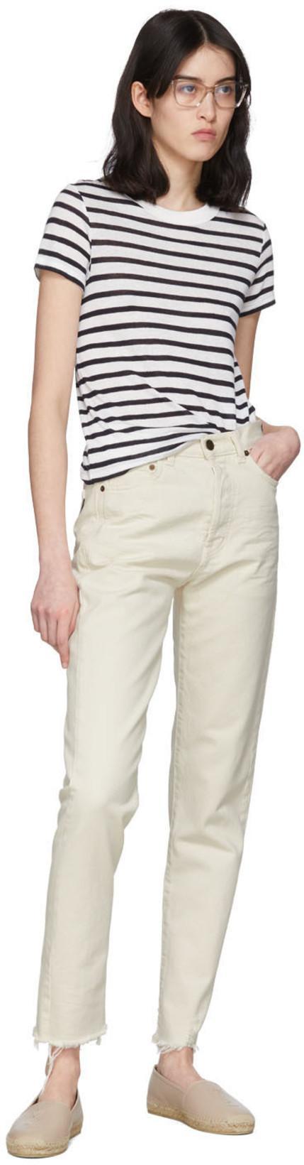 SAINT LAURENT 10mm Logo Embossed Leather Espadrilles In Pink