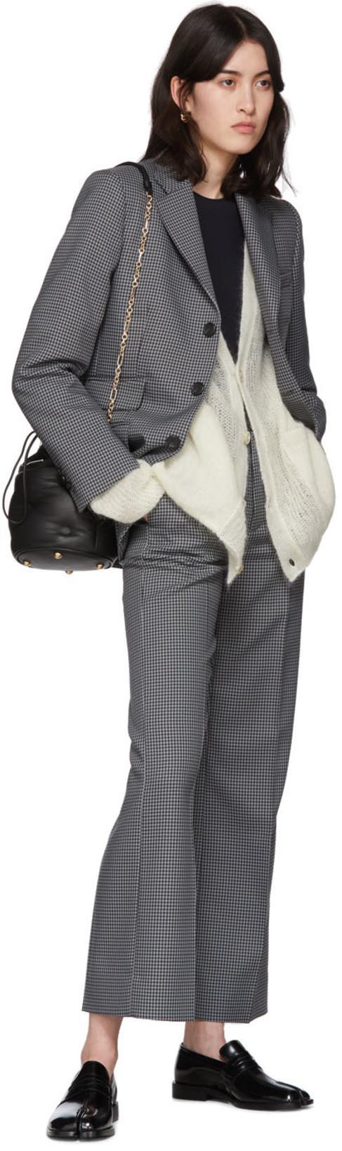 MAISON MARGIELA Black Stretch Long Sleeves Body-suit In Polyamide Blend Woman