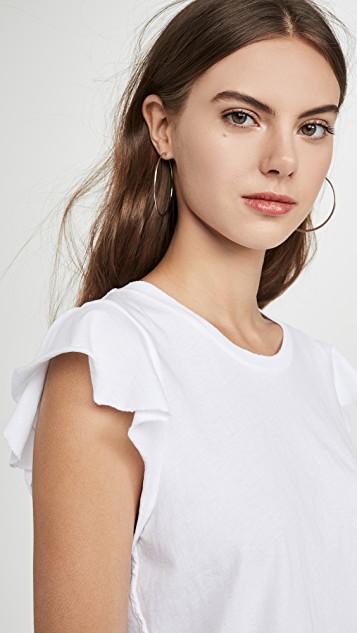 AMO Flutter Tee In White