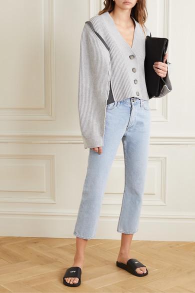 OFF-WHITE Rubber Slides For Left And Right In Black