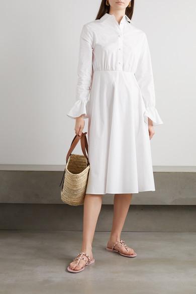 VALENTINO GARAVANI Rockstud Caged Jelly Flat Slide Sandals In Neutral