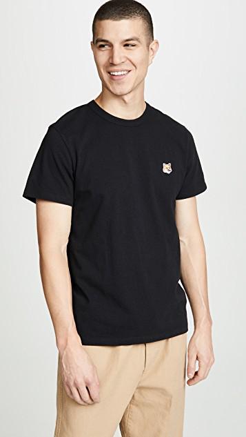 MAISON KITSUNÉ Maison Kitsune Fox Head T Shirt In Black