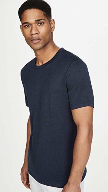 THEORY Cotton Luxe S/s T-shirt In Black