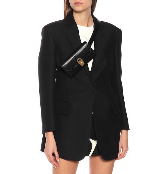 VALENTINO Printed Wool And Silk-blend Crepe Mini Skirt In Ivory