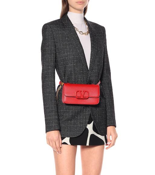 VALENTINO Printed Wool And Silk-blend Crepe Mini Skirt In Ivory