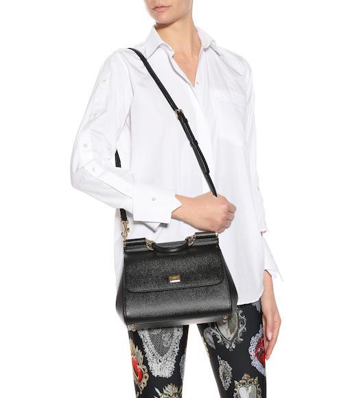 DOLCE & GABBANA Shaper Corset Bustier Top In Jacquard And Lace In Black