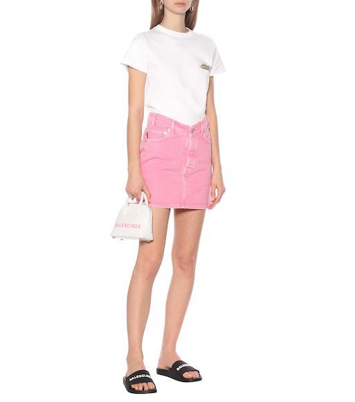 BALENCIAGA Logo Rubber Slide Sandals In Black