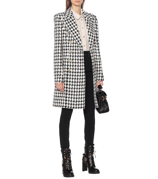 BALMAIN Silk Shirt With Padded Shoulders In White