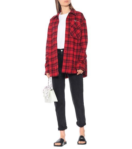 OFF-WHITE Rubber Slides For Left And Right In Black