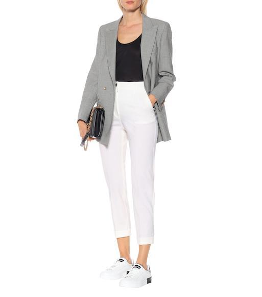 DOLCE & GABBANA Portofino Sneakers In White Leather