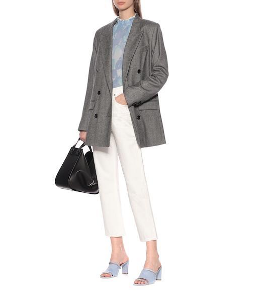 LOEWE Hammock Mini Leather Hobo Bag In Ocean