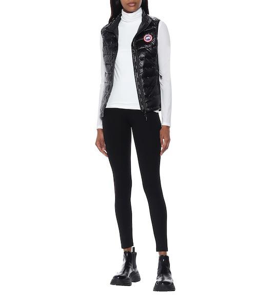 CANADA GOOSE Black Feather Down Hybridge Lite Padded Gilet