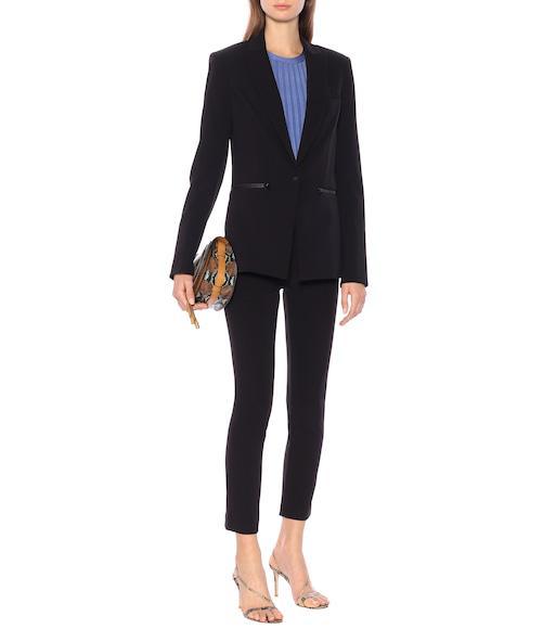 VERONICA BEARD Zip-back Scuba Trousers In Black