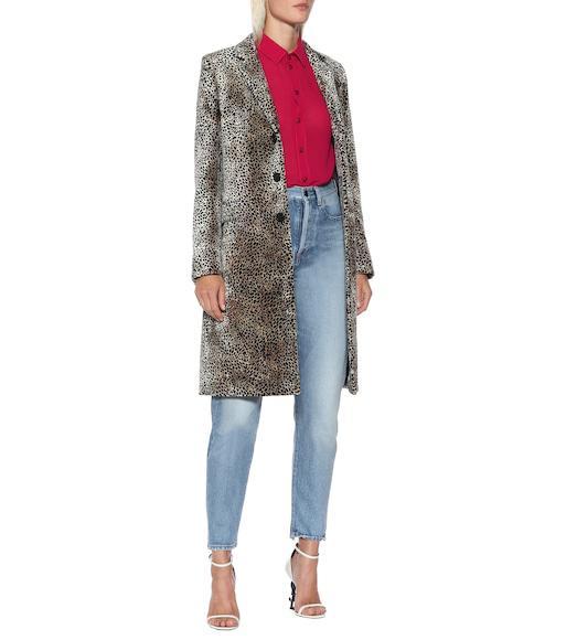 SAINT LAURENT Opyum Patent-leather Sandals In White