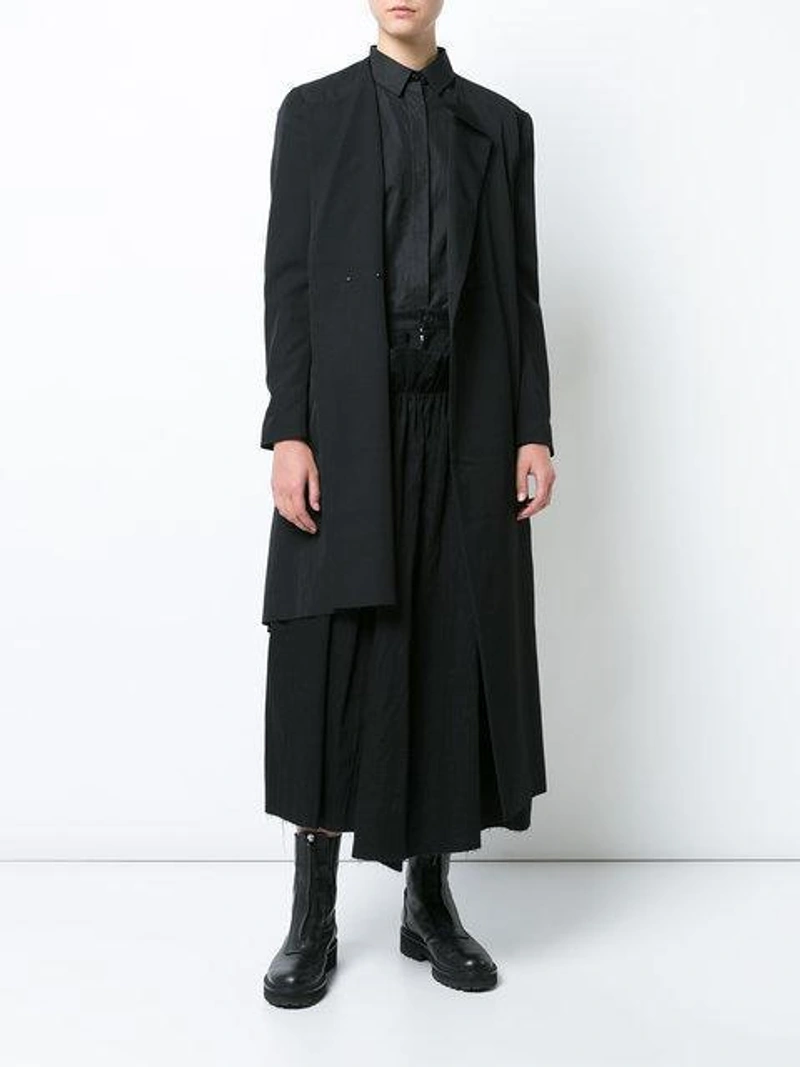 Farfetch's Post | Wearing: Yohji Yamamoto Black; Yohji Yamamoto Asymmetrical Coat