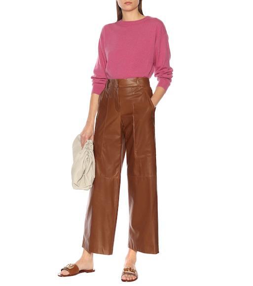 VALENTINO GARAVANI Vlogo Signature Leather Sandals In Brown