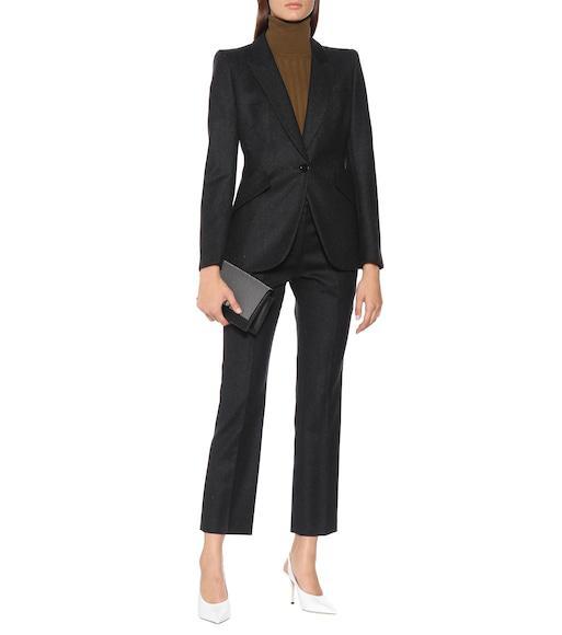 ALEXANDER MCQUEEN Upside-down Lapel Jacket In Black
