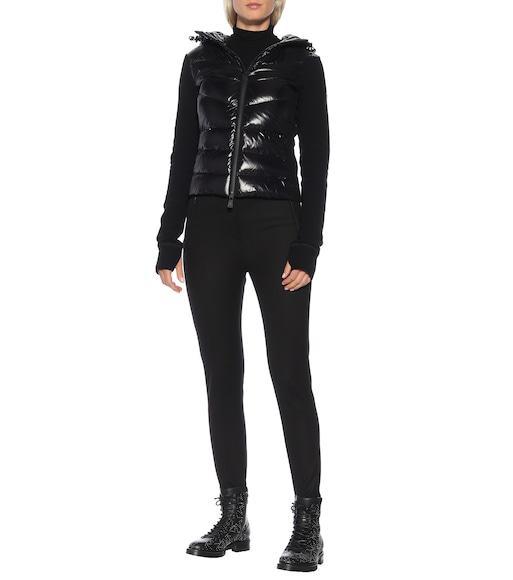 MONCLER Grenoble Padded Fleece Hoodie With Zip And Hood In Black