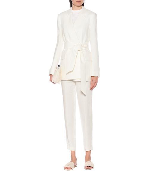 LORO PIANA Summer Charms Flat Sandals In Pearl_powder