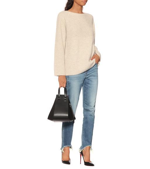 LOEWE Hammock Mini Leather Hobo Bag In Ocean