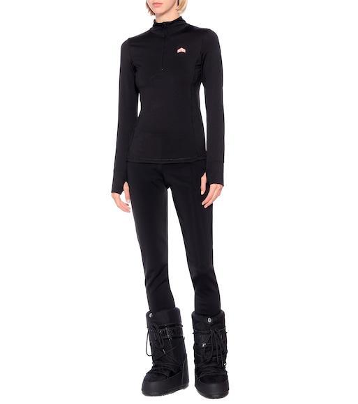 MOON BOOT Icon Suede-trimmed Quilted Shell Snow Boots In Black