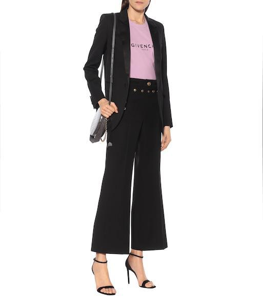 SAINT LAURENT Single-breasted Velvet Tuxedo Jacket In Black