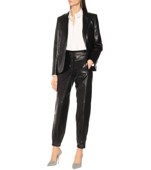 SAINT LAURENT Loulou Chain Tassel Earrings In Silver