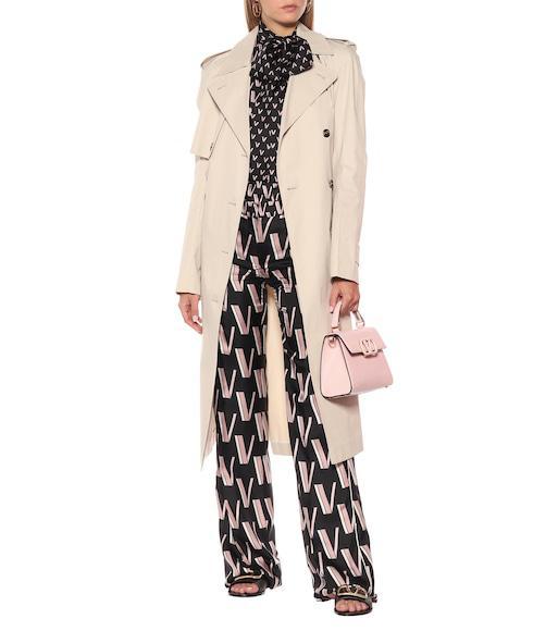 VALENTINO GARAVANI Vlogo Leather Slides In Black