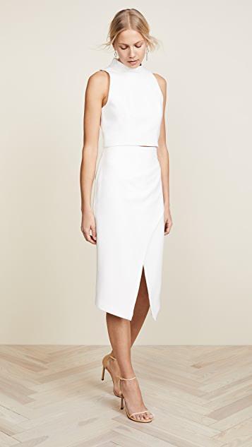 BLACK HALO Juma Two Piece Dress In Porcelain