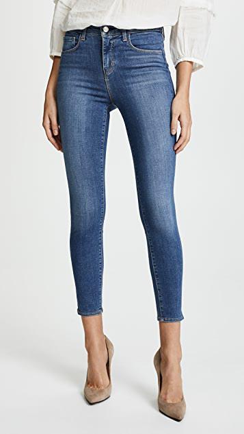 L'AGENCE Margot High-rise Skinny Jeans In Light Vintage