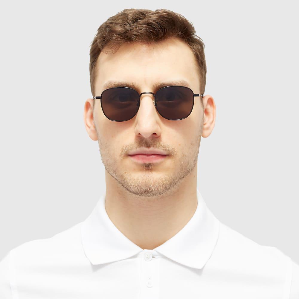 SAINT LAURENT Monogram Polo Shirt In White