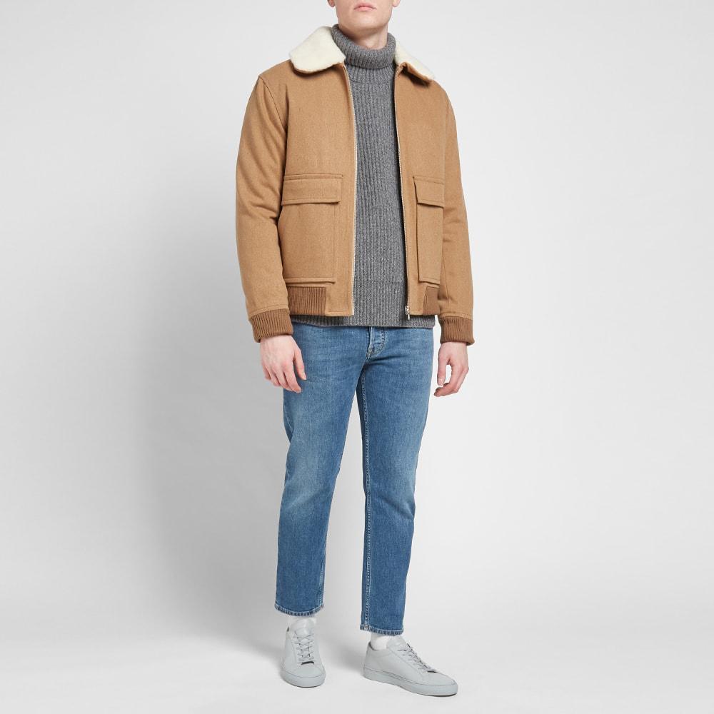 ACNE STUDIOS Slim Organic Cotton Denim Cropped Jeans In Blue