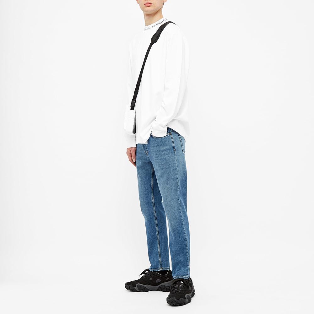 ACNE STUDIOS Slim Organic Cotton Denim Cropped Jeans In Blue
